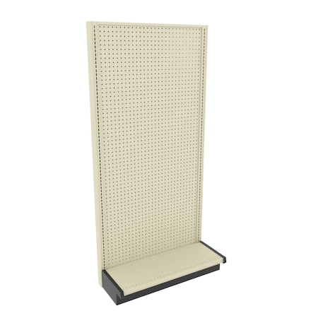 Lozier Gondola Wall Display Add-on, Platinum Off-White, 36W x 78H x 13D P313U-AD